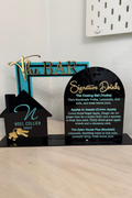 3 Part Bar Menu Sign